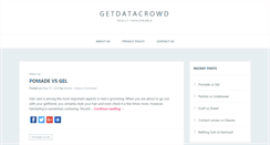 Desktop Screenshot of getdatacrowd.com