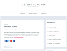 Tablet Screenshot of getdatacrowd.com